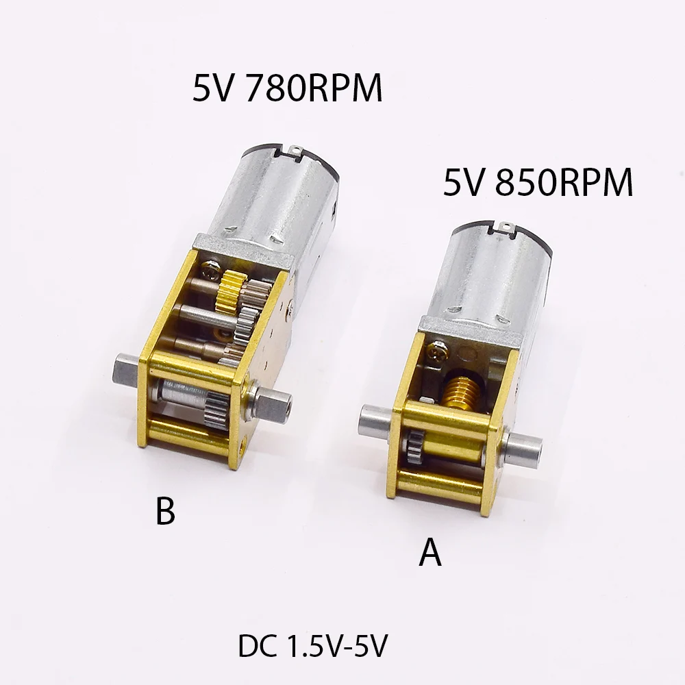 DC 3V-5V 3.7V 70RPM Mini Worm Gear Motor Turbo Gearbox Wheel For Camera