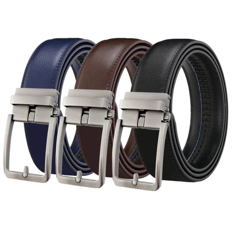 New Famous Brand Belt New Male Designer Automatic Buckle Leather Men Belt 3.5cm Luxury Belts for Men