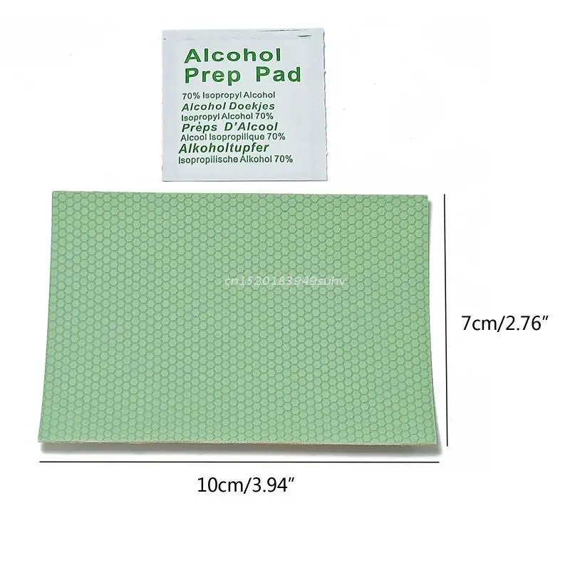 Nastro Antiscivolo In Pelle Per Mouse Da Gioco - Adesivi Laterali Tagliabili, Rimovibili (Verde) - 5