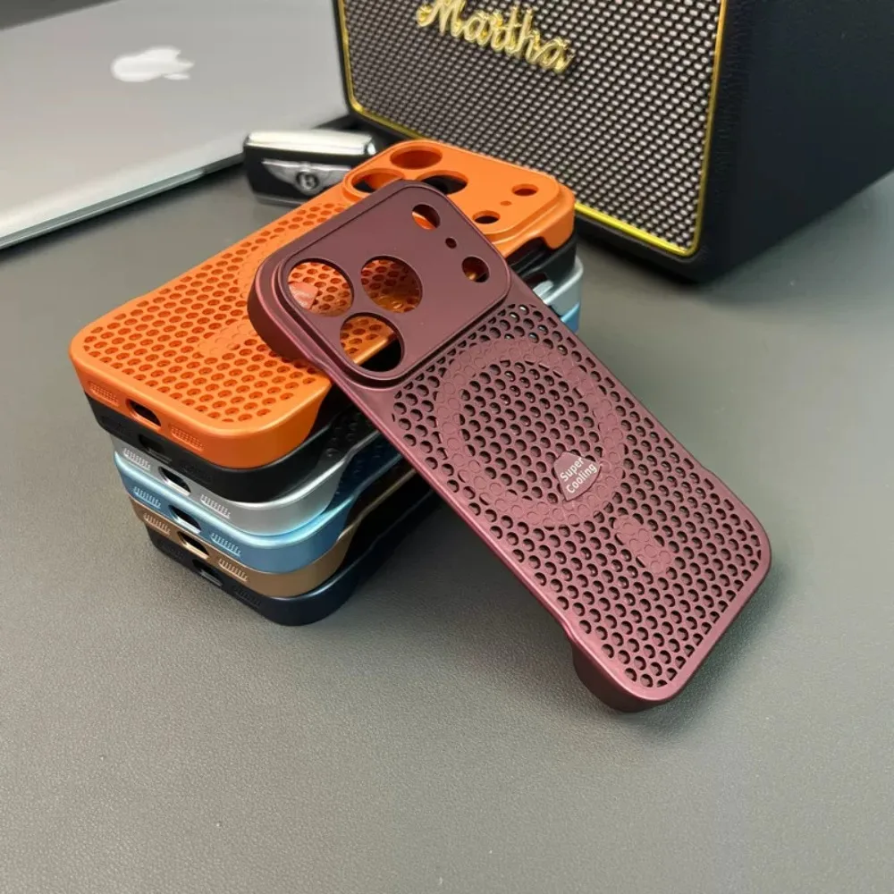 Luxury Magnetic Honeycomb Breathable Case - Matte Slim Frameless Cooling Cover