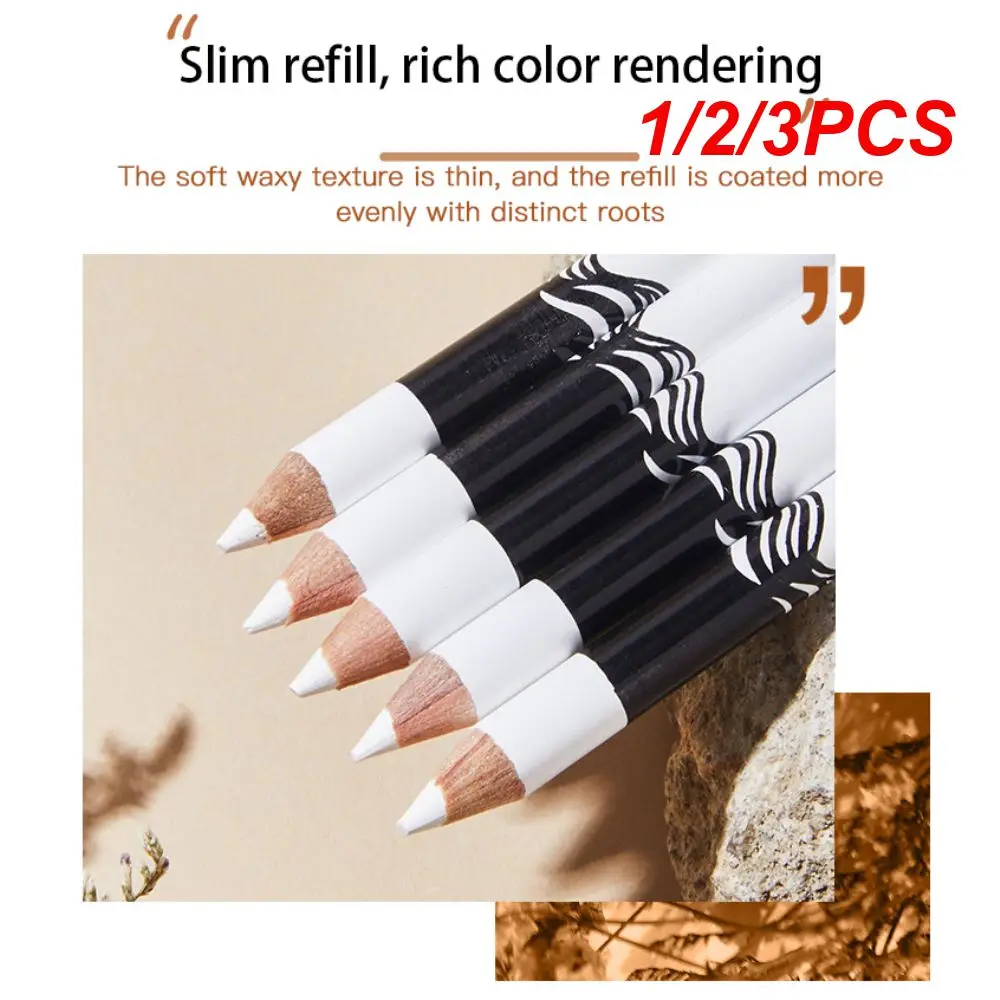 

1/2/3PCS Pencil Long-lasting Durable Long-lasting Brightening Effect Eyeliner Trendy Market Leader Makeup Easy To Use
