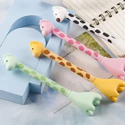 Charming Giraffe Gel Pens - Realistic Design, Smooth Writing, Exquisite Signature Tool (2PCS Random)