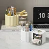 2025 360 Rotating Makeup Desktop Cosmetic Storage Organizer Large Capacity  Bathroom Portable Lipstick Makeup Brush Pen Holder 6