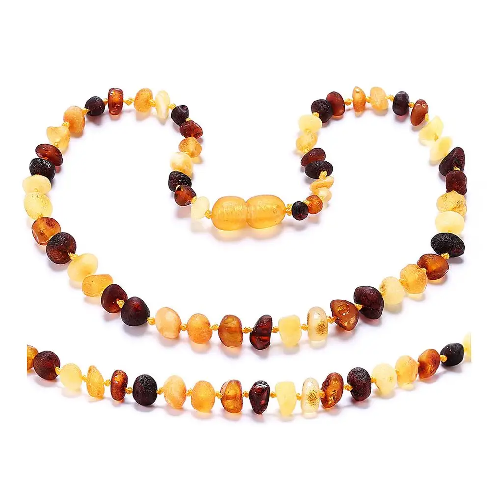 GIFT BOX GENUINE BALTIC AMBER BEADS NECKLACE 10 COLORS 