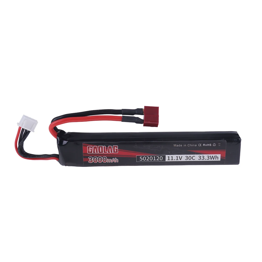 3s 11.1V 3000mAh 30C 5020120 Lipo Battery for Airsoft BB Air Pistol Electric Toys Guns RC Parts 3