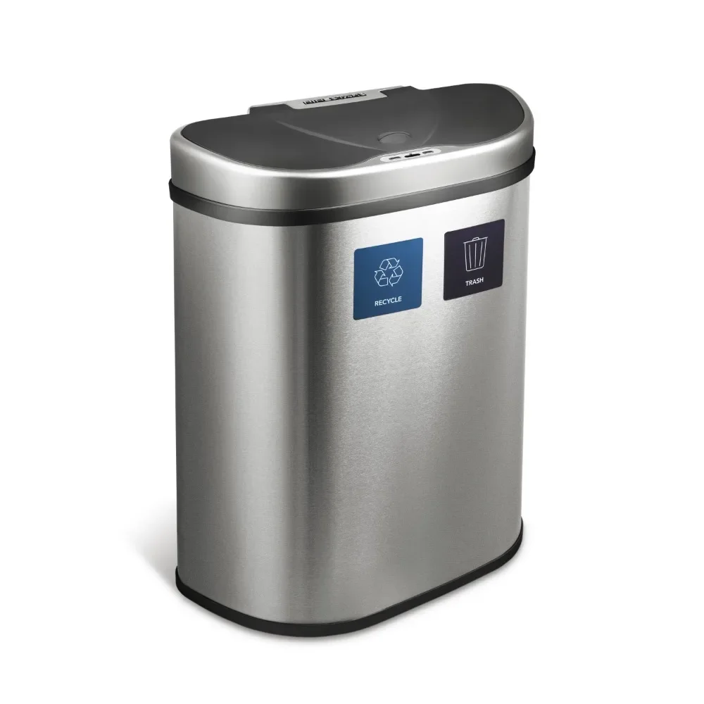 

Trash Bin 18.5 Gal / 70 L Motion Sensor Stainless Steel Kitchen Trash Can Litter Bins Dustbin Bathroom Automatic Trashcan Tools