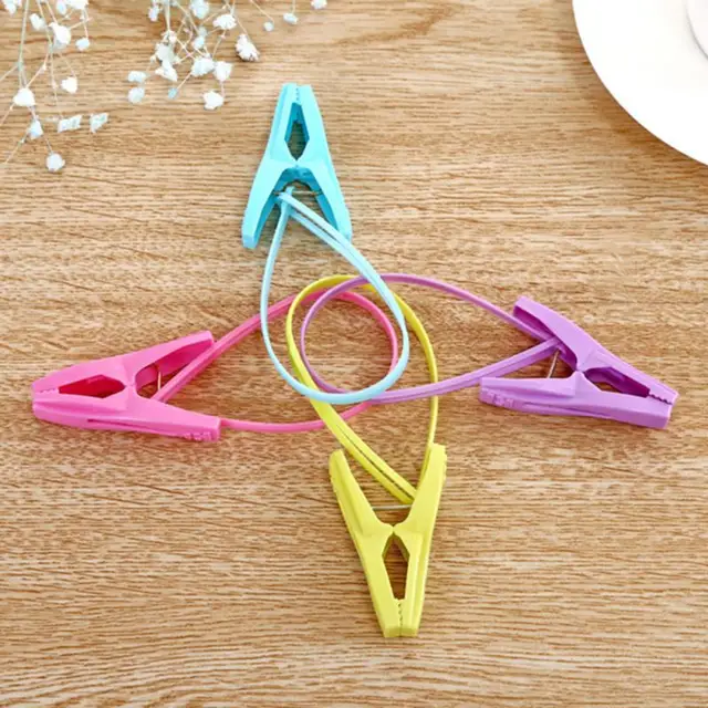 2/5/10Dcs Horgok Utazási Hordozható Koloful Melltartó Zokni Fogas Klipek Klipgyűrűvel Otthoni Kellékek 12 Db Pcs Anti Szél - Image 6