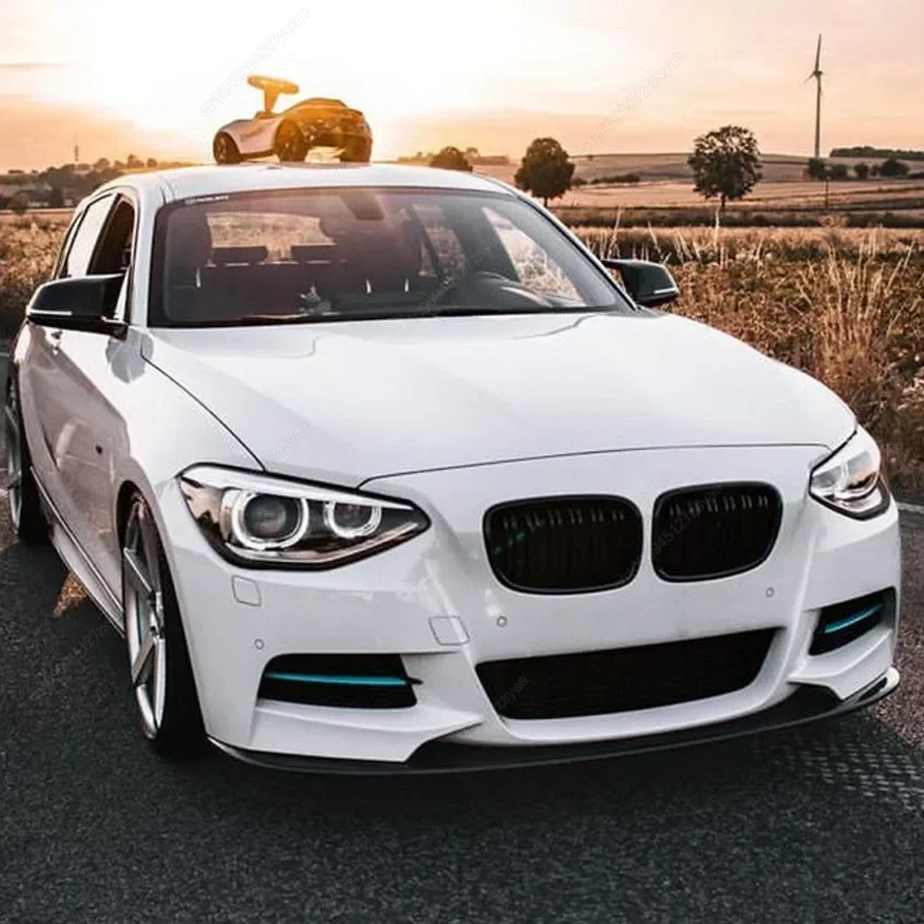 M-Sport Front Lip Bumper Blade for BMW 1 Series F20 F21 M-Pack 2012 2013 2014 2015 118i 120i M135i M140i car bumper spoiler bumper lip bumper lip decoration front bumper decoration front bumper cover