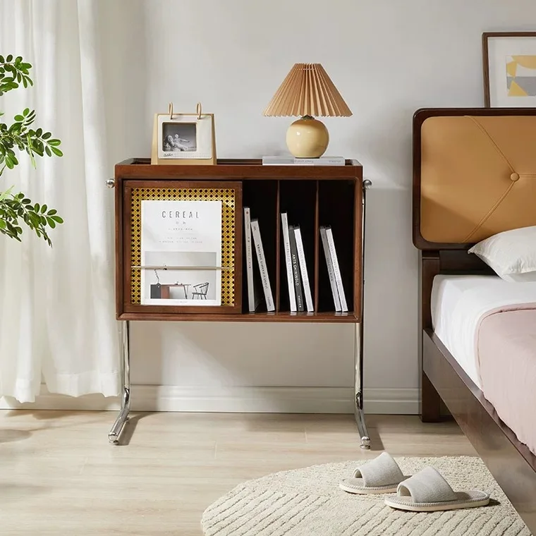 

Nordic solid wood bookcase, magazine cabinet, simple modern storage cabinet, sideboard, storage cabinet