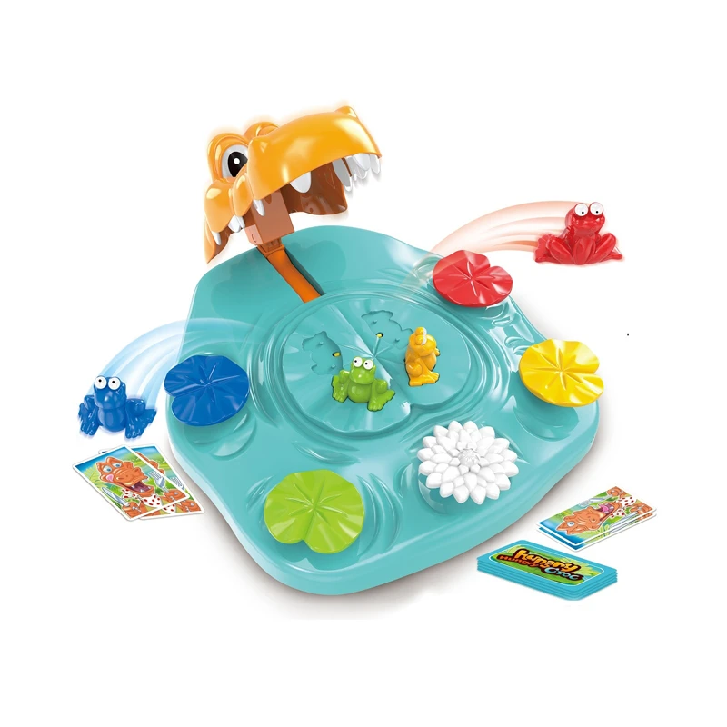 

New Arrival Interactive Toy Crocodile Eating Frog Fun Board Games For Kids
