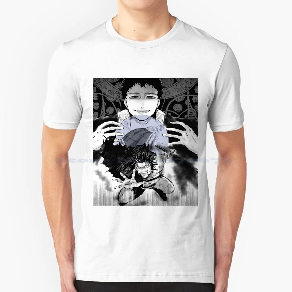 Art-Black Clover T Shirt 100% Cotone Tee Asta Black Clover Black Clover Manga Black Clover Anime Black Clover Black Bulls Black