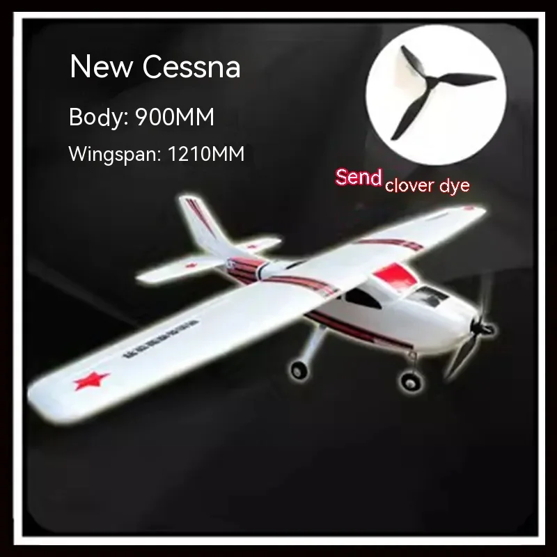 Cessna Fpv Model Aircraft New 182Plus Fixed Wing Training Aircraft Training Aircraft Telecomando Fighter Model Regalo Di Natale
