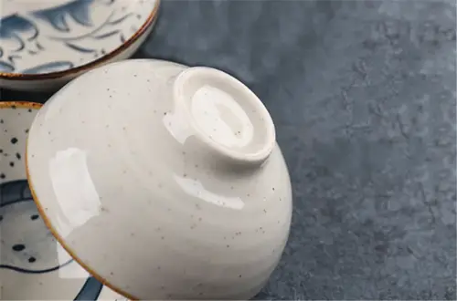Japanese household ceramic rice bowl noodle soup dessert bowl Korean ice bowl creative retro tableware hat bowls zero waste - Image 5