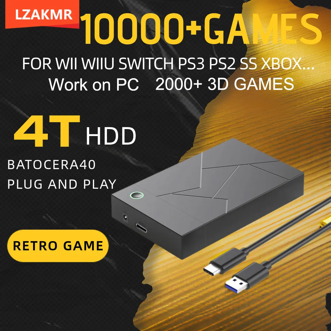 Retro Gaming Coinops Nvidia Shield Juego De Juegos RetroForge, Sistema  Batocera 40 De 4TB, Unidad De