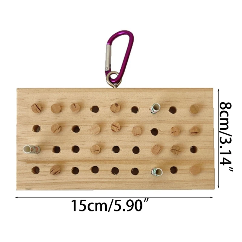 Parrot Toy Bird Toy Natural Wood Molar Grinding Toy for Bird Parrots Parakeets Cockatiel Lovebirds