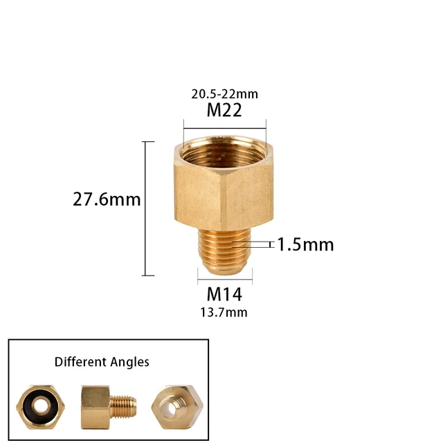 3/8 "1/2" M14 M18 M22 Férfi Nőstény Sárgaréz Szál Csatlakozó Tiszta Réz Vastag Kert Öntözési Alkatrész Csatlakozás - Image 5