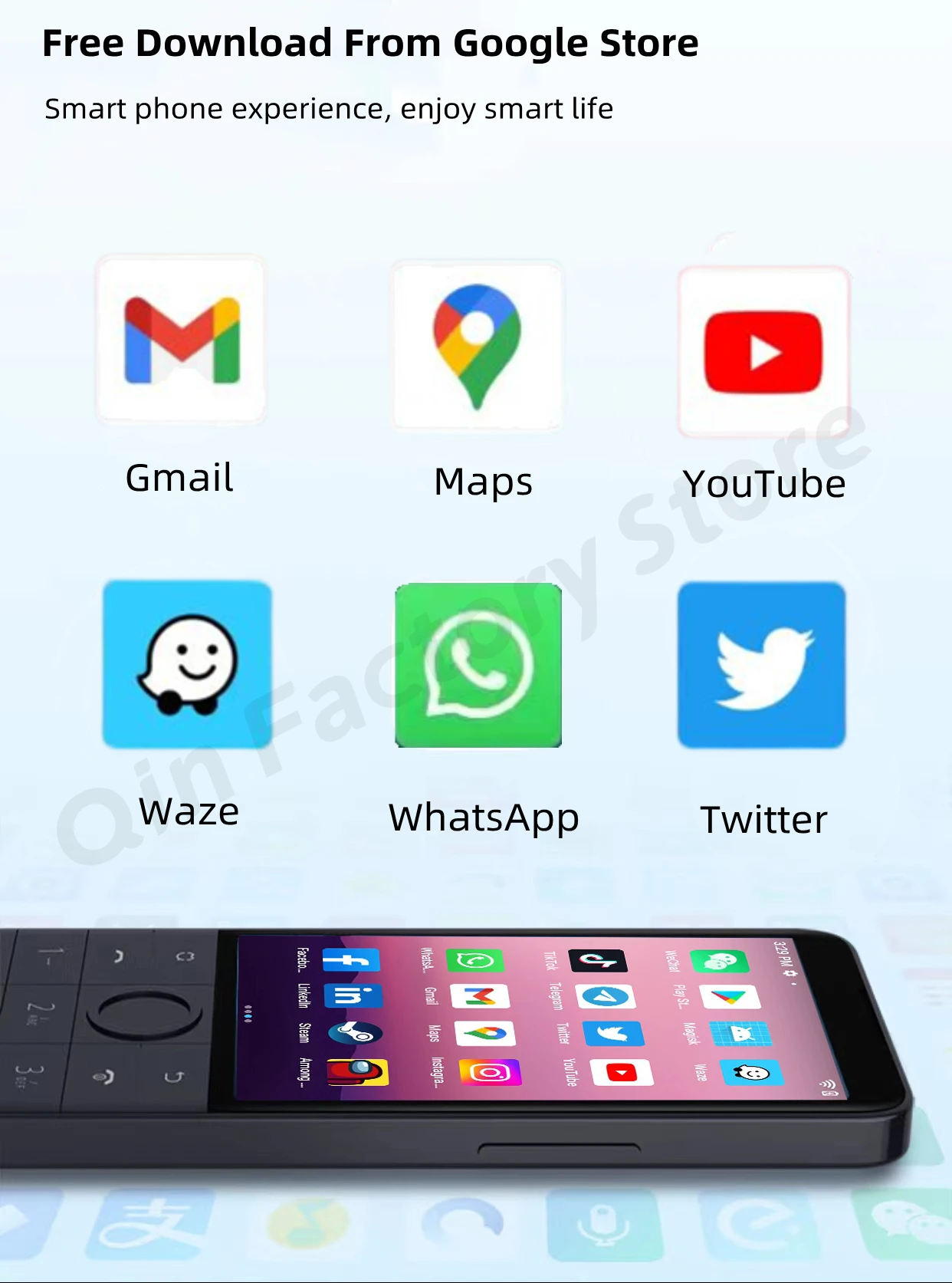 F22 Pro DuoqinPhone With Touch Screen, Android 12 Smartphone.