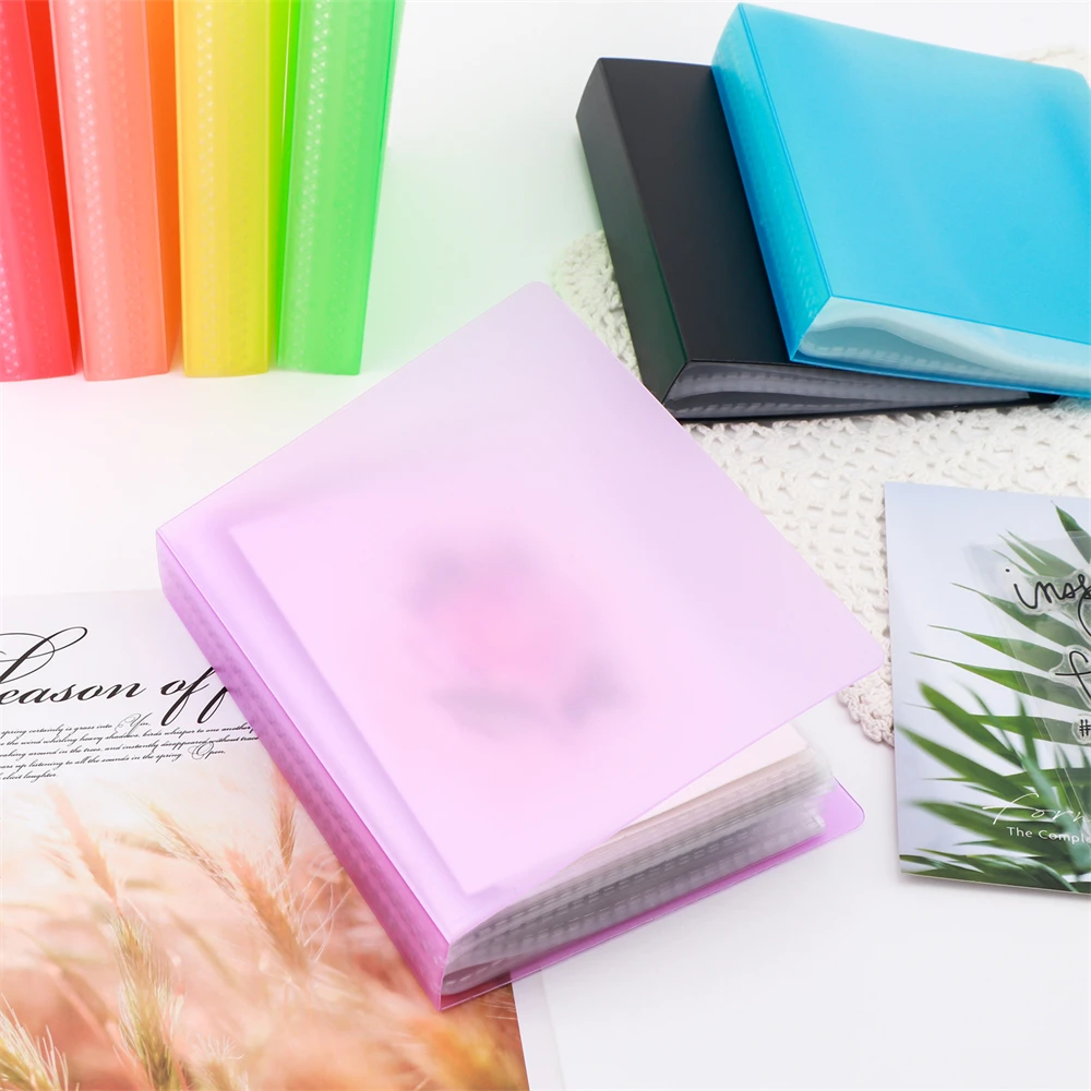 A6 Clear Sticker Photo Storage Album 40 Pages Clear Die & Stamp Storage Bag Transparent Plastic Folders Stamp Cutting Dies