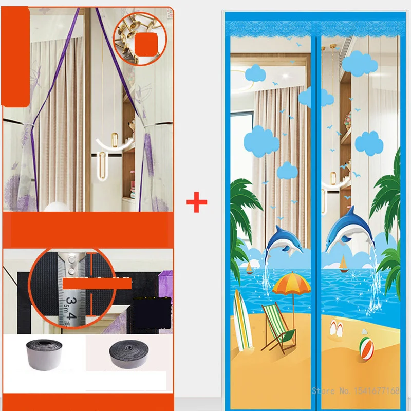 Hands-free Magnetic Mosquito Net Door Net, Anti Fly, Insect Screen, Anti-Mosquito Magnetic Curtain Mesh for Door