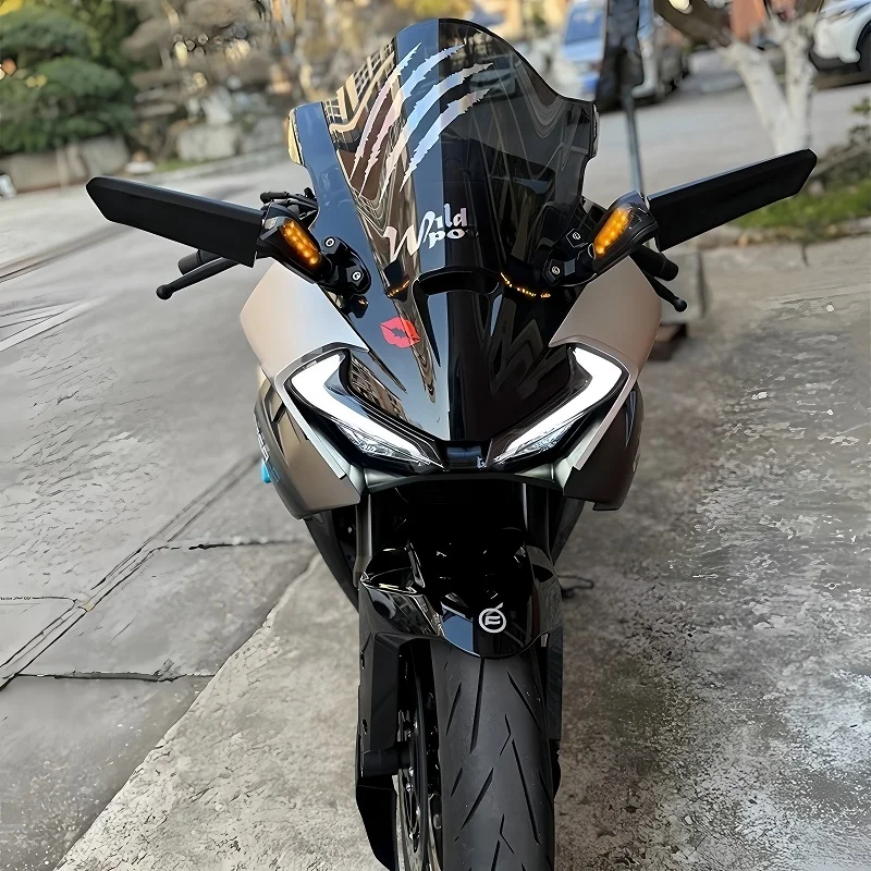 CFMOTO 675SR-R 개조형 고정익 사이드미러 (방향지시등 포함) 전체 알루미늄 고정익 특수 오토바이 액세서리