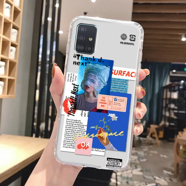 A12 Case For Samsung A51 Case Clear Funda Samsung S22 Ultra S21 A52S A32 5G 20 FE A50 A31 M31 A21S A71 A72 A13 Cute Smile Covers U126
