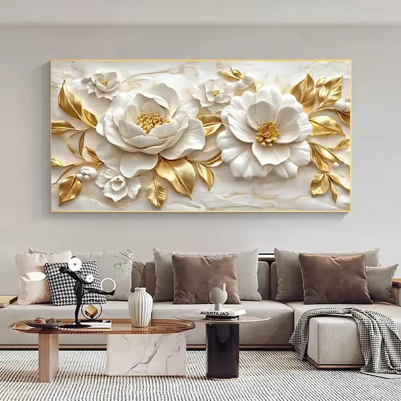 Golden wall plaque