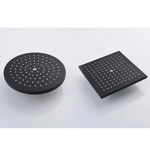 

Fashionstainless Steel Fixed Shower Head Matt Black High Pressure Rain Shower Head For Bathroom 8 Inch Overhead