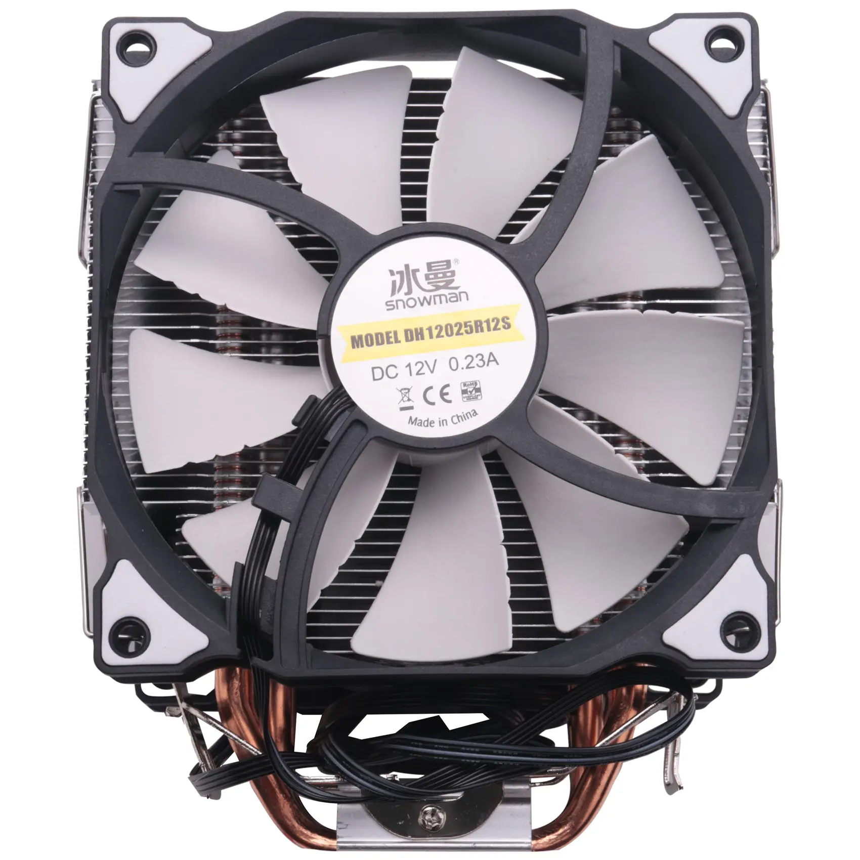 Hot sale CPU 5 Direct Contact Heatpipes freeze Tower Cooling System CPU Cooling Double Fan with PWM 2 Fans