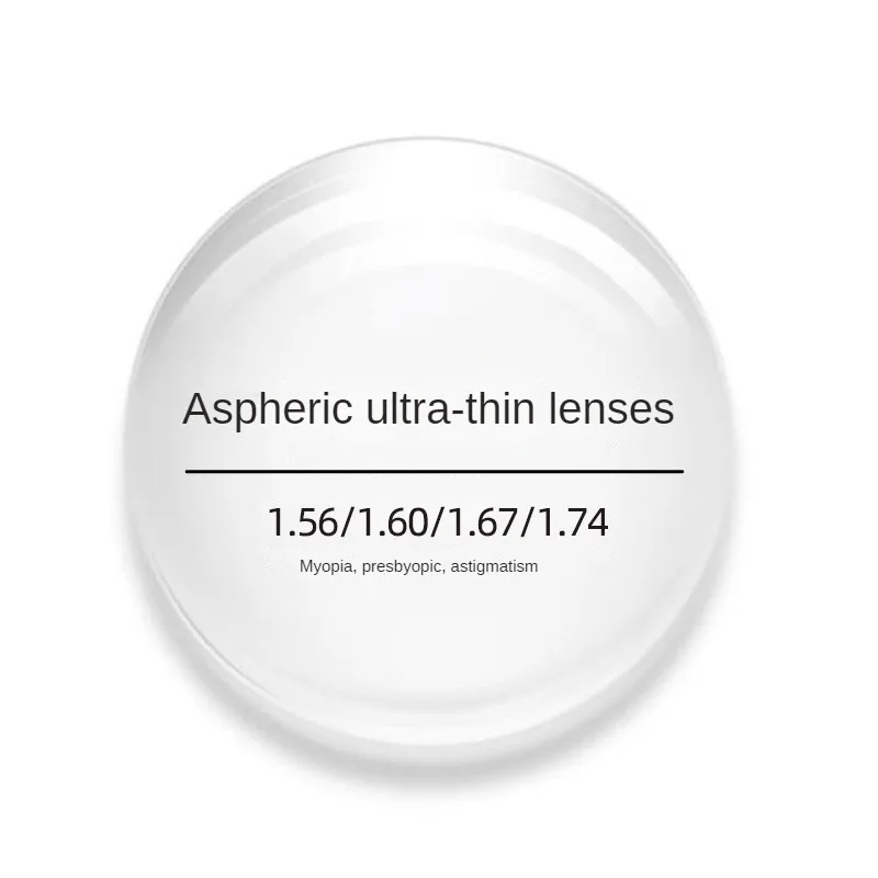 1.56/1.61/1.67/1.74 High Quality Myopia/Hyperopia /Astigmatism HD CR-39 Anti Blue Light Anti-reflective Aspheric Lenses