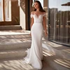 Simple Wedding Dresses 2025 Sweetheart Bridal Gowns Lace Appliques Sheath Mermaid Off The Shoulder Vestidos De Novia Customized 1