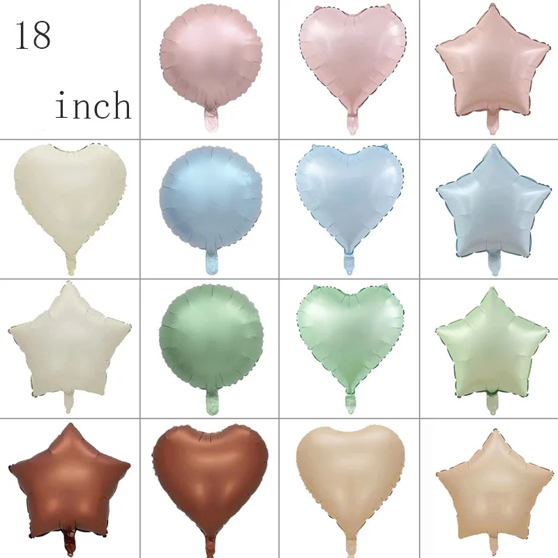 

Instagram Korean 18 inch Cream Caramel Coffee Vintage Love Star Balloon Wedding Birthday Party Decoration