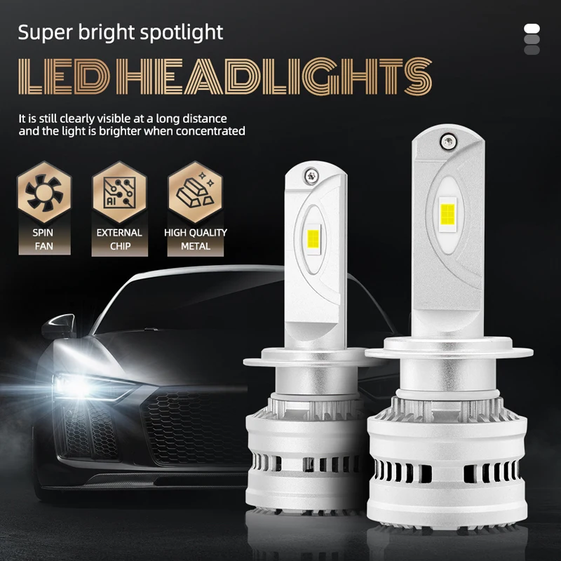 

H7 H4 LED Headlight 9005 HB3 H1 H11 3570 CSP Led Car Lamps 9006 HB4 Led Headlight Fog Light Kit Led Lights 60W 24000LM For Auto