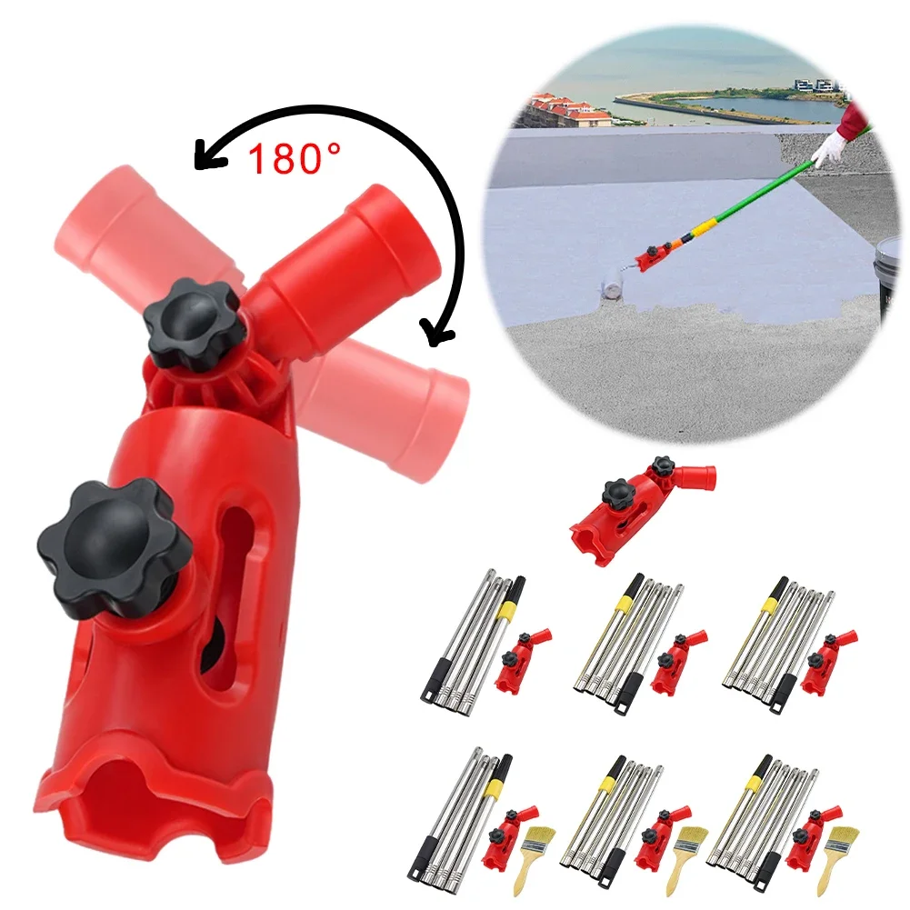 Multi-Angle Paint Brush Extender Retractable Paint Roller Extension Pole Telescopic Rod Removable Extension Rod for High Ceiling