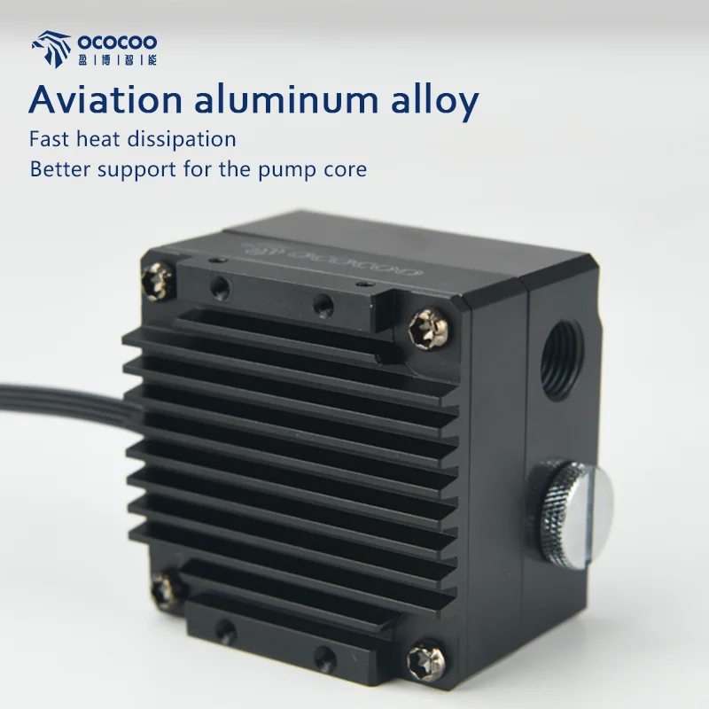 Radiador Refrigerando de Água da Liga de Alumínio Occoo-silenciosa Elevador Alto 12v 600l h Faça Você Mesmo Acessórios do Computador H06a - Imagem 5