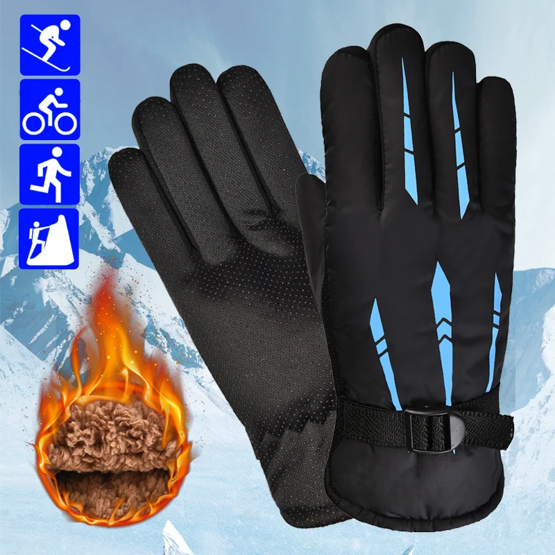 

Winter Cycling Gloves Men Outdoor Waterproof Skiing Riding Hiking Motorcycle Warm Mitten Gloves Thermal Sport Gloves Unisex