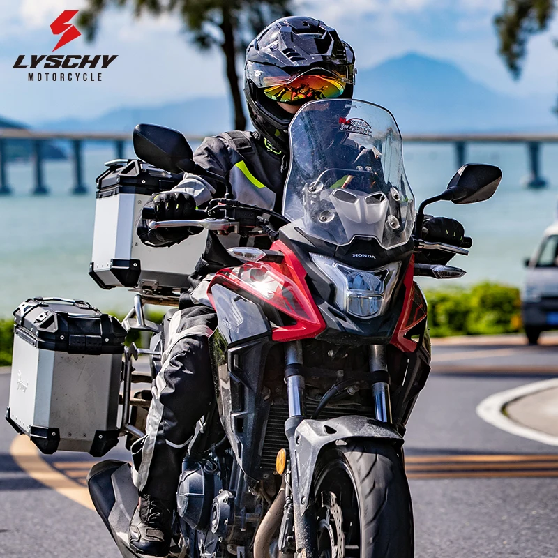 LYSCHY 오토바이 재킷 겨울용 따뜻한 방수 모터크로스 재킷 바지 야외 여행 스포츠웨어 방수 오프로드 랠리 재킷