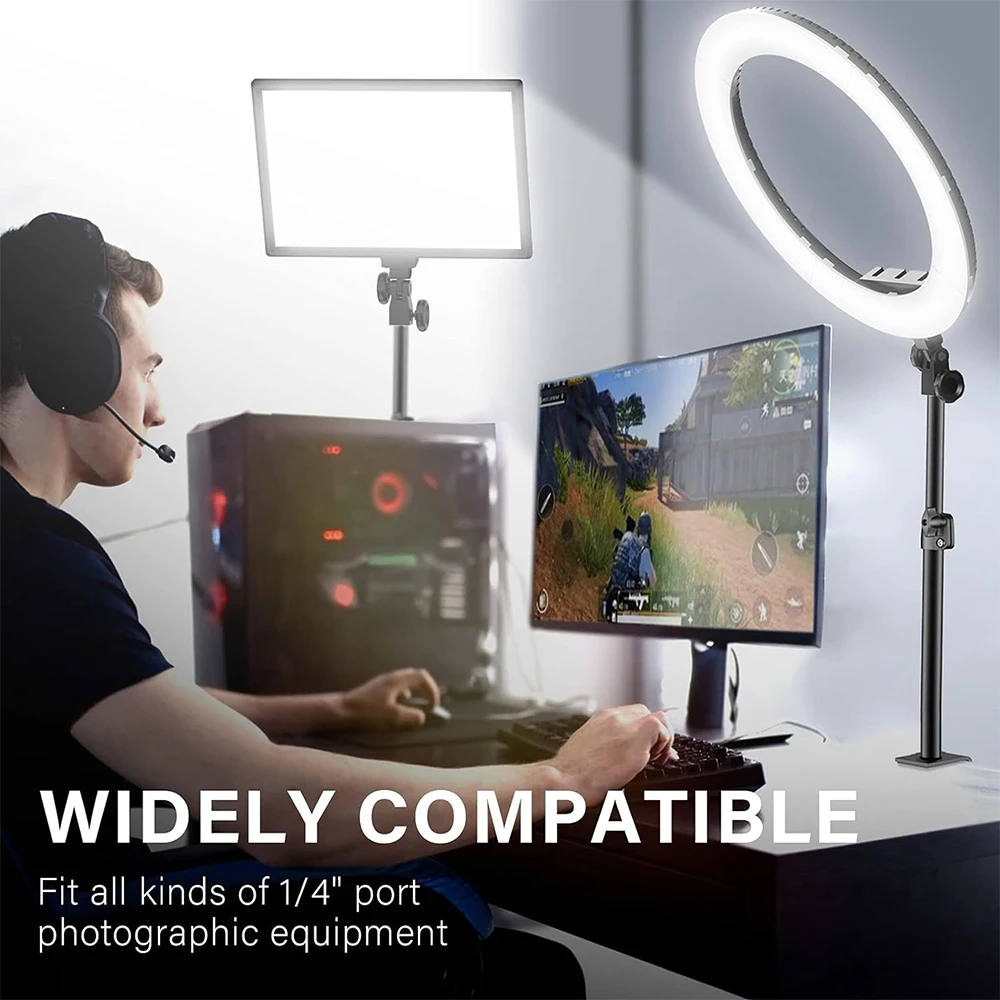 Desk Mount Stand DSLR Camera C Clamp Light Stand Photographic Light Boom With Ball Head for Phone Video Ring Zoom light stand,photographic light stand