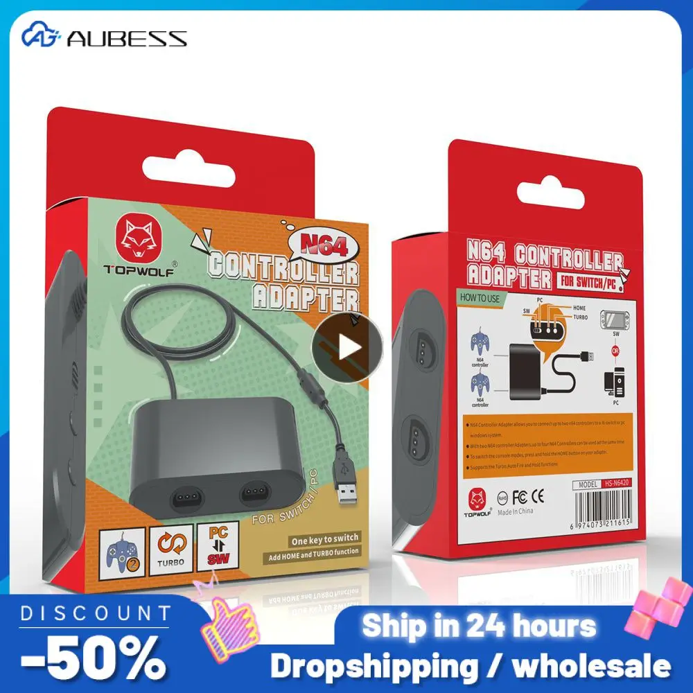 Convertitore Adattatore Usb Per Switch 64/Oled Modello Pc Windows Controller Adapter Gamepad Gaming Converter Adapter Per N64