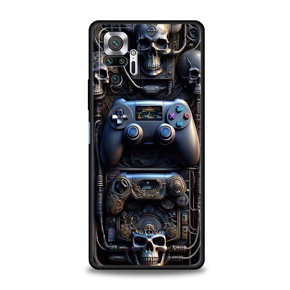 Game Controller Graphic Phone Case Cover for Redmi 14C 10C Note 14 13 12 10 11 7 8T K40 K50 Gaming Pro Plus 5G Soft Shell Capas – Detail 6