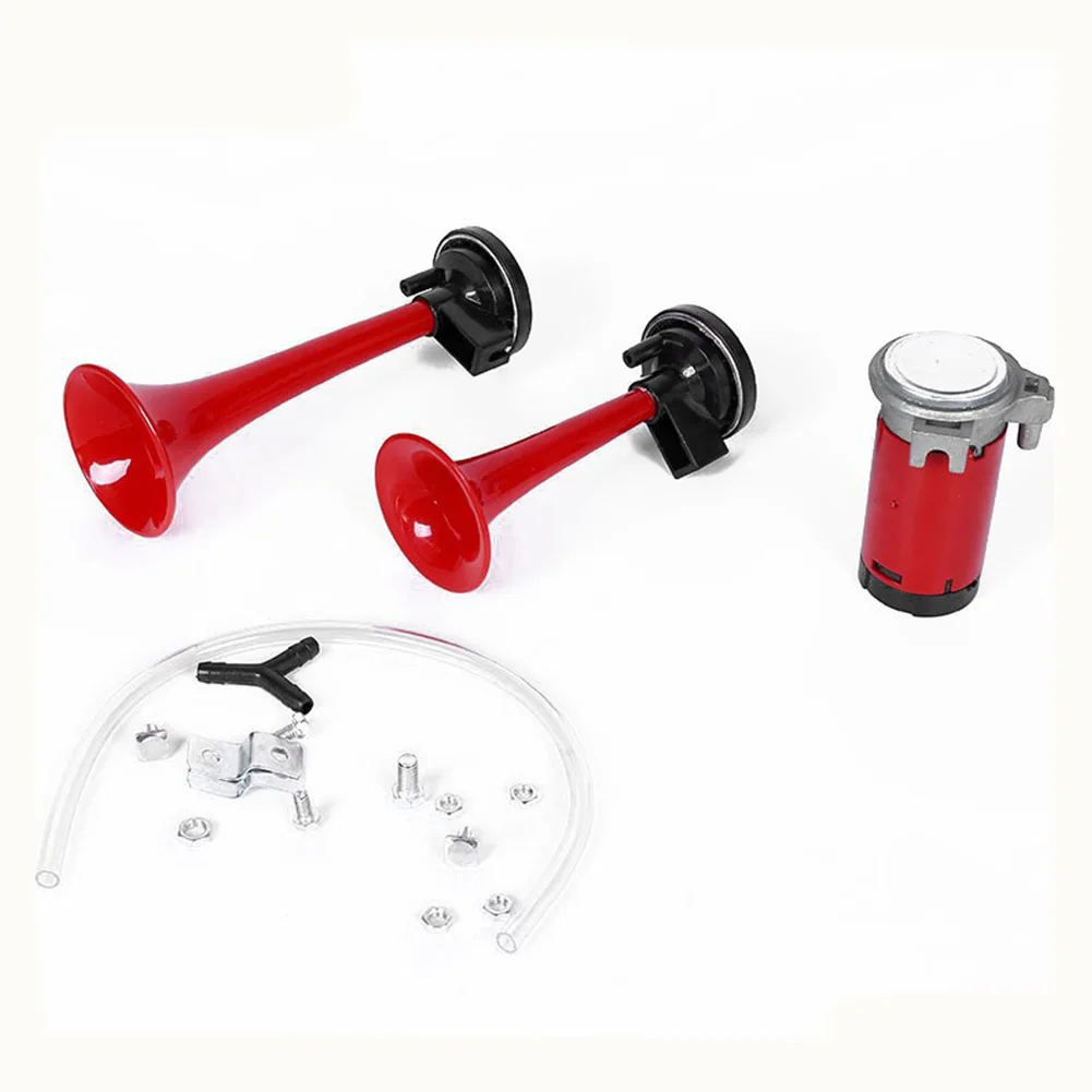 2PCSCarAirHornAirSoundSignalBeepForCar12VLoudElectricHorn