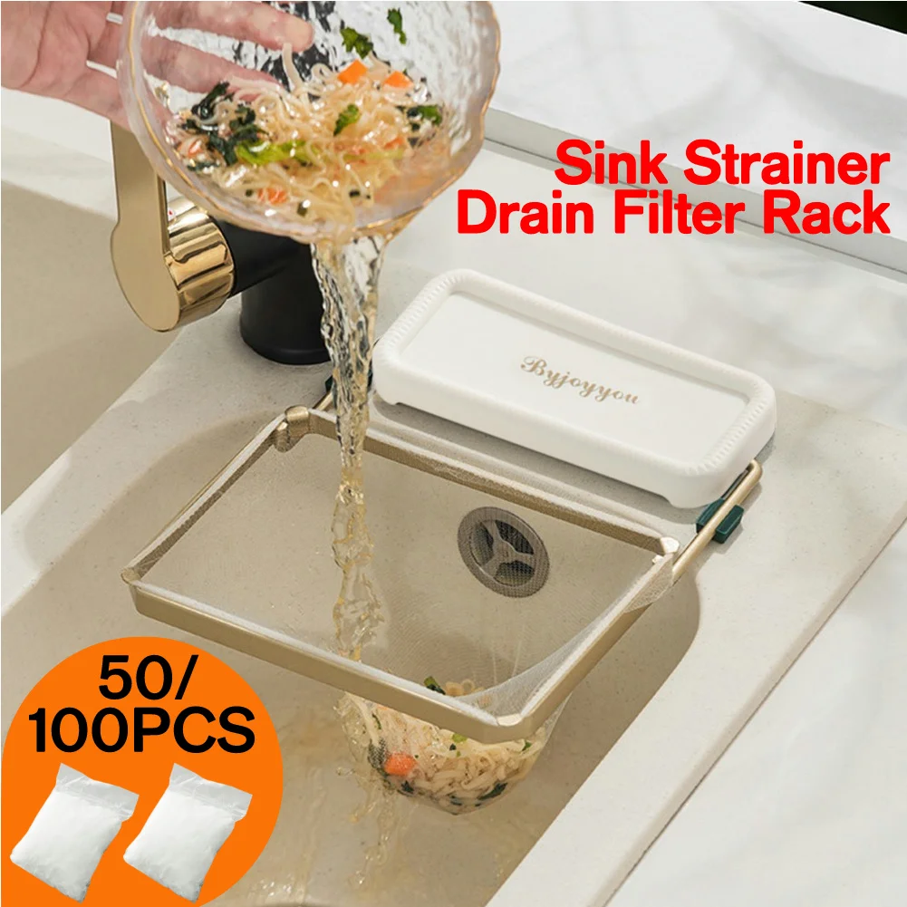 Sink Filter Kitchen Sink Filter Sink Strainer Kitchen Sink Strainer Sink Strainer Rack Anti-clogging Sink Drain Basket Vegetable Fruit Disposable Garbage Net Prevent Food Residues Falling