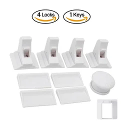 Invisible Magnetic Child Safety Lock (4 Locks 1 Keys)