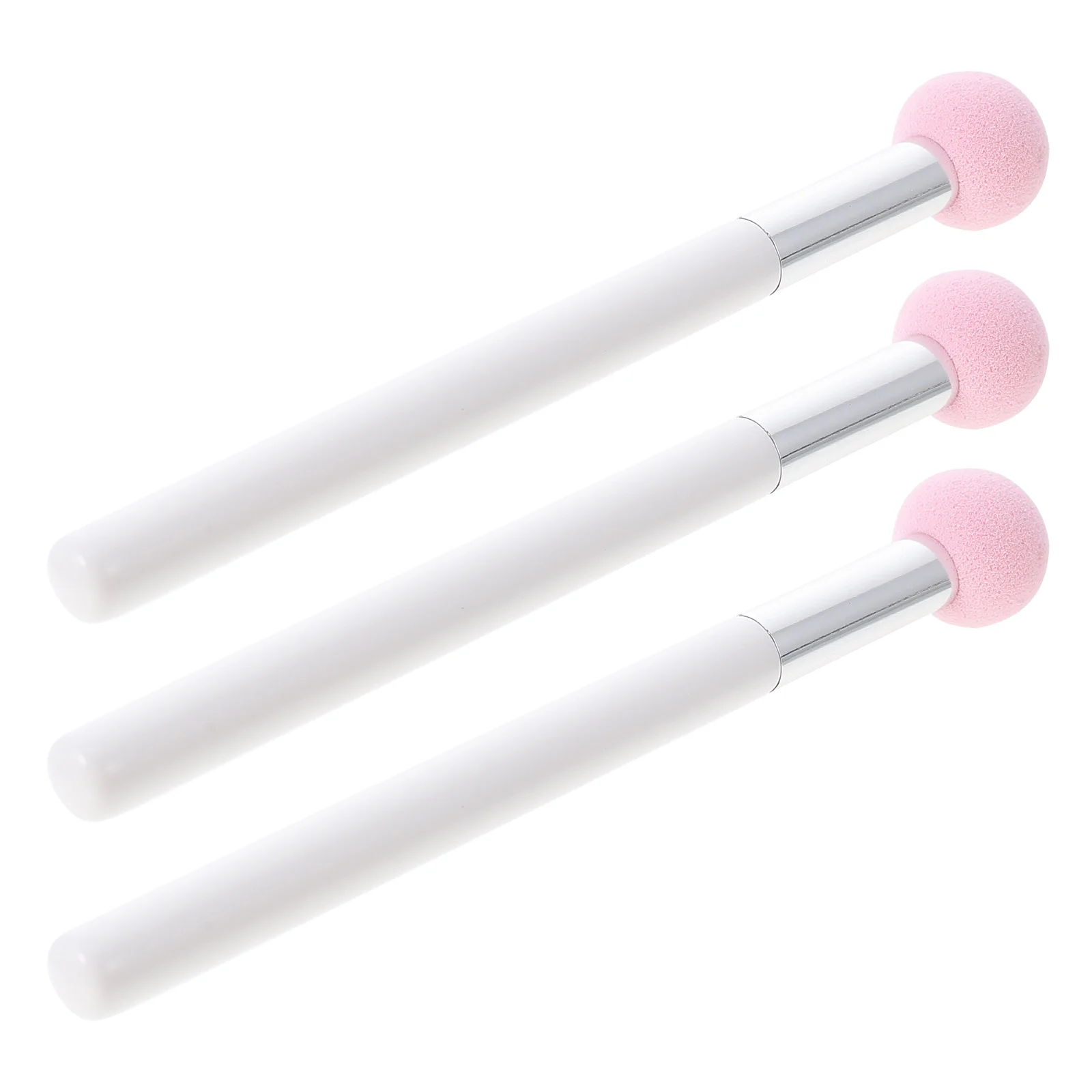 

3 Pcs Small Mushroom Head Makeup Tool Sponges Round Dual Using Concealer Brush Non Latex Tools