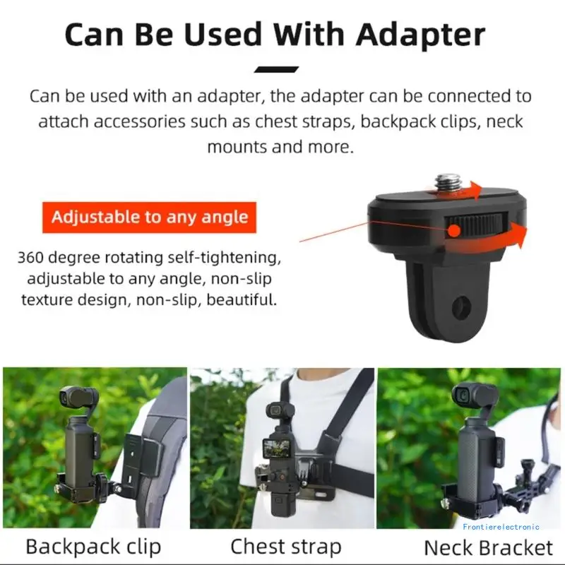 

1/4" 3/8'' Quick-release Handheld Gimbal Camera Extension Module Connection Expansion Adapter for Pocket 3 DropShipping