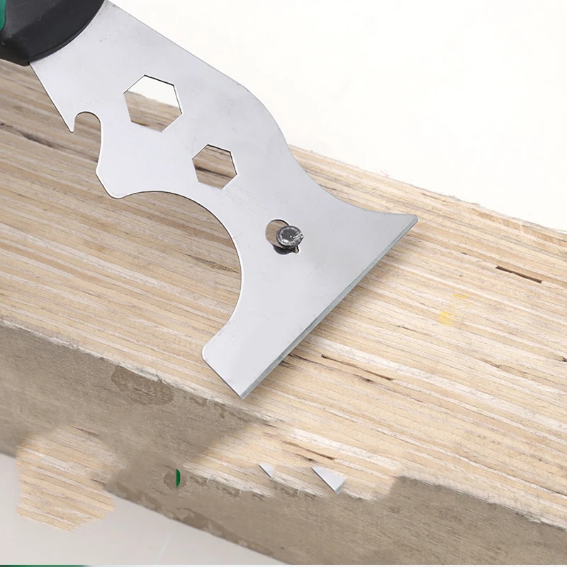 14-in-1 multifunctional putty knife stainless steel paint scraper for cleaning wallpaper can opener DIY construction tool