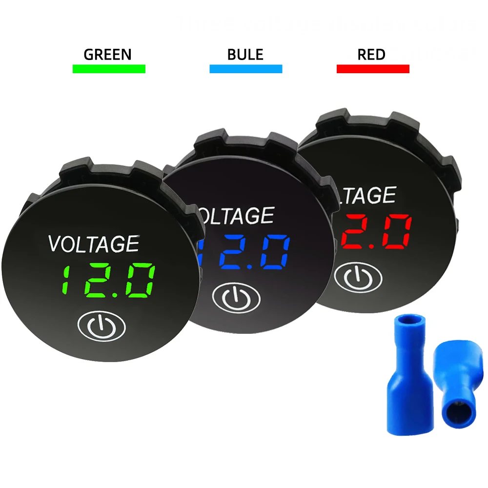 DC 12V 24V Digital Panel Voltmeter Voltage Meter Tester Led Display For Car Auto Motorcycle Boat