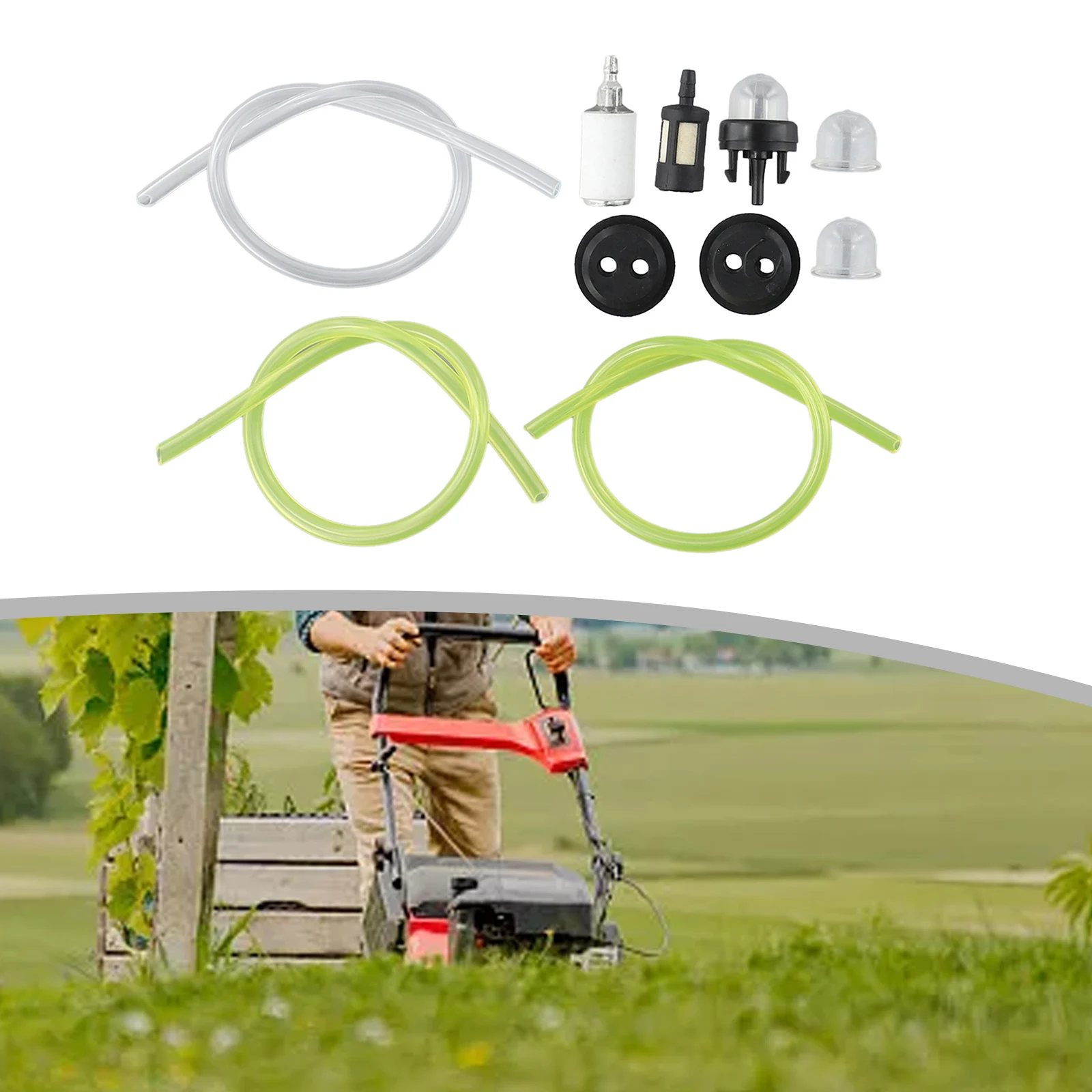 

Universal Fuel Line Hose Tube Primer Bulb Set Spare Parts Blowers Trimmer For McCulloch For Husqvarna Chainsaw Accessories