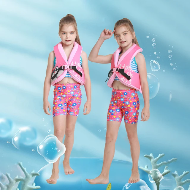 Giubbotto Da Nuoto Per Bambini - Gilet Galleggiante Neoprene Con Cinturino - Foto 8