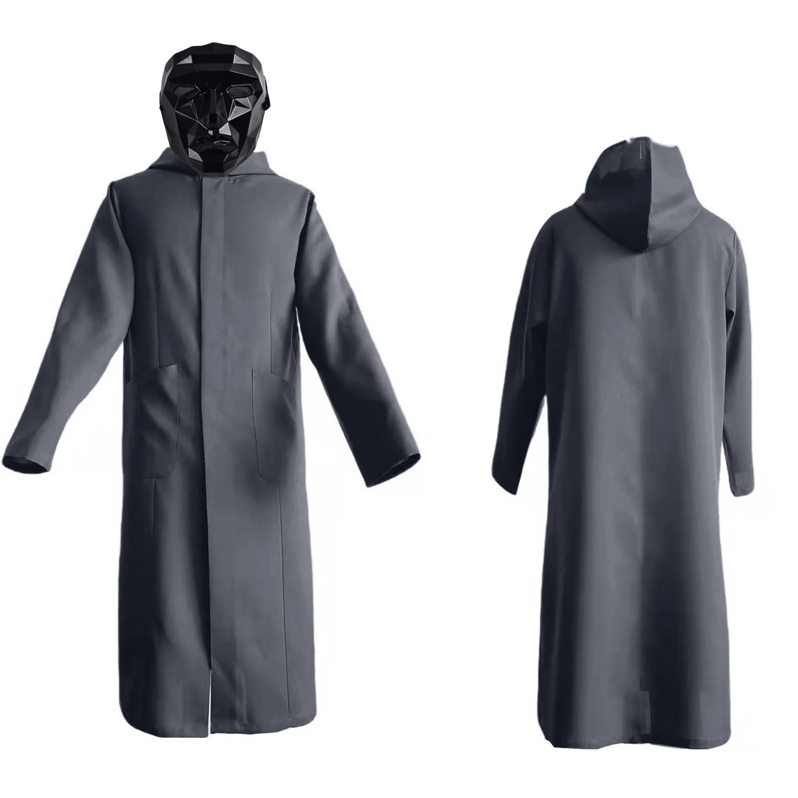 Squid Game Red Guard Black Jumpsuit Cosplay Costume
