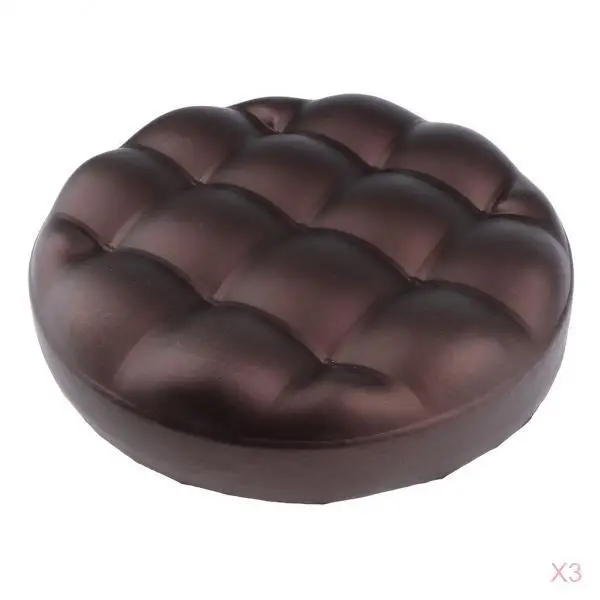 

3 Pieces Bar Stool Replacement Cushion Round Standard Barstool Seat Cushions